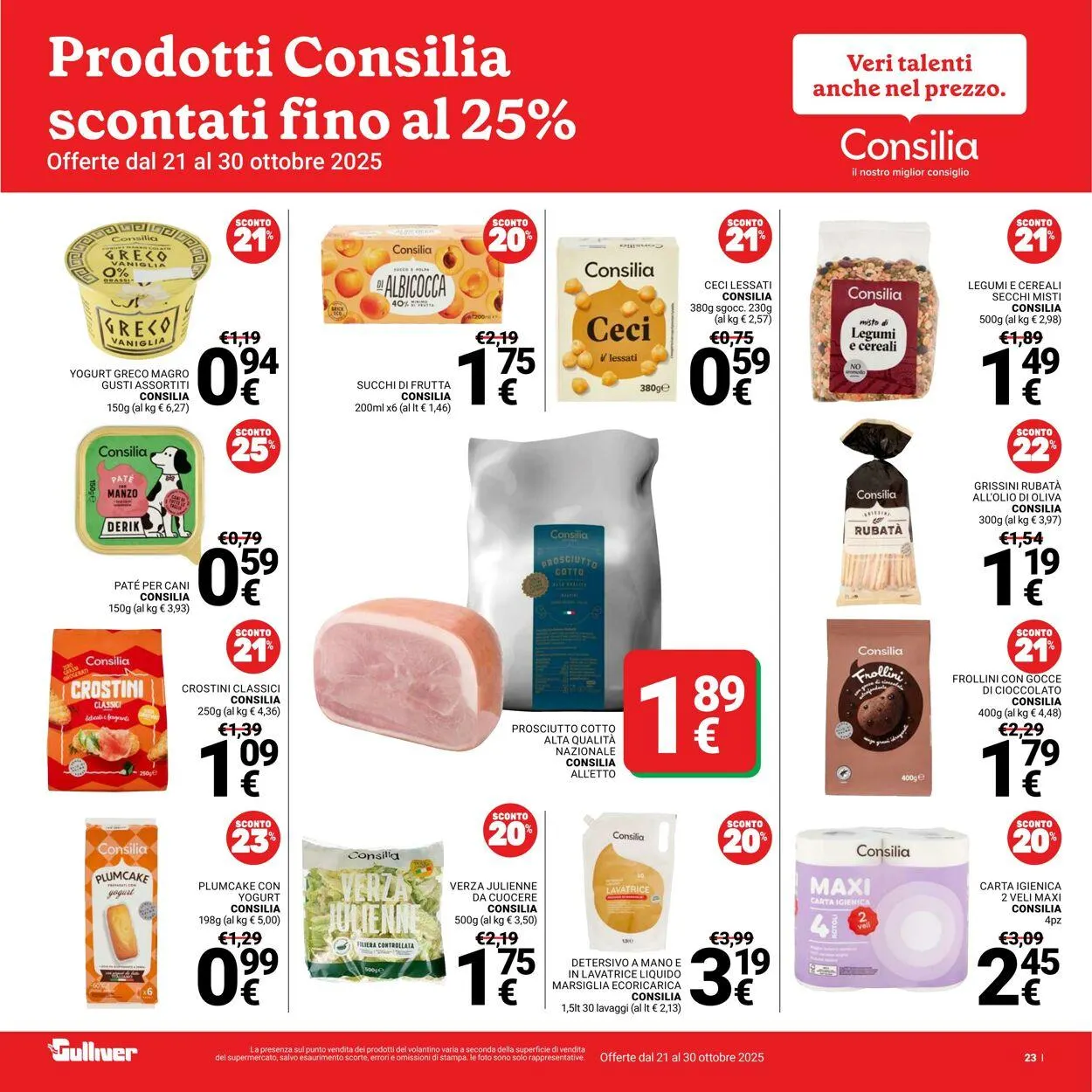 Gulliver Volantino attuale da 21 ottobre a 30 ottobre di 2025 - Pagina del volantino 23