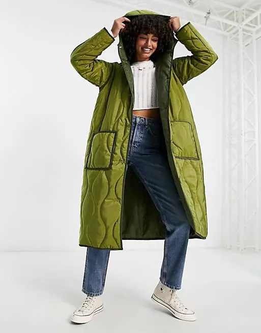 Bolongaro Trevor - Cappotto lungo imbottito verde