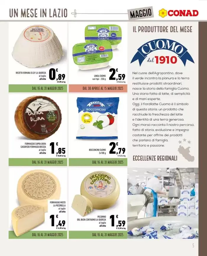 Un Mese in Lazio da 30 aprile a 31 maggio di 2025 - Pagina del volantino 5