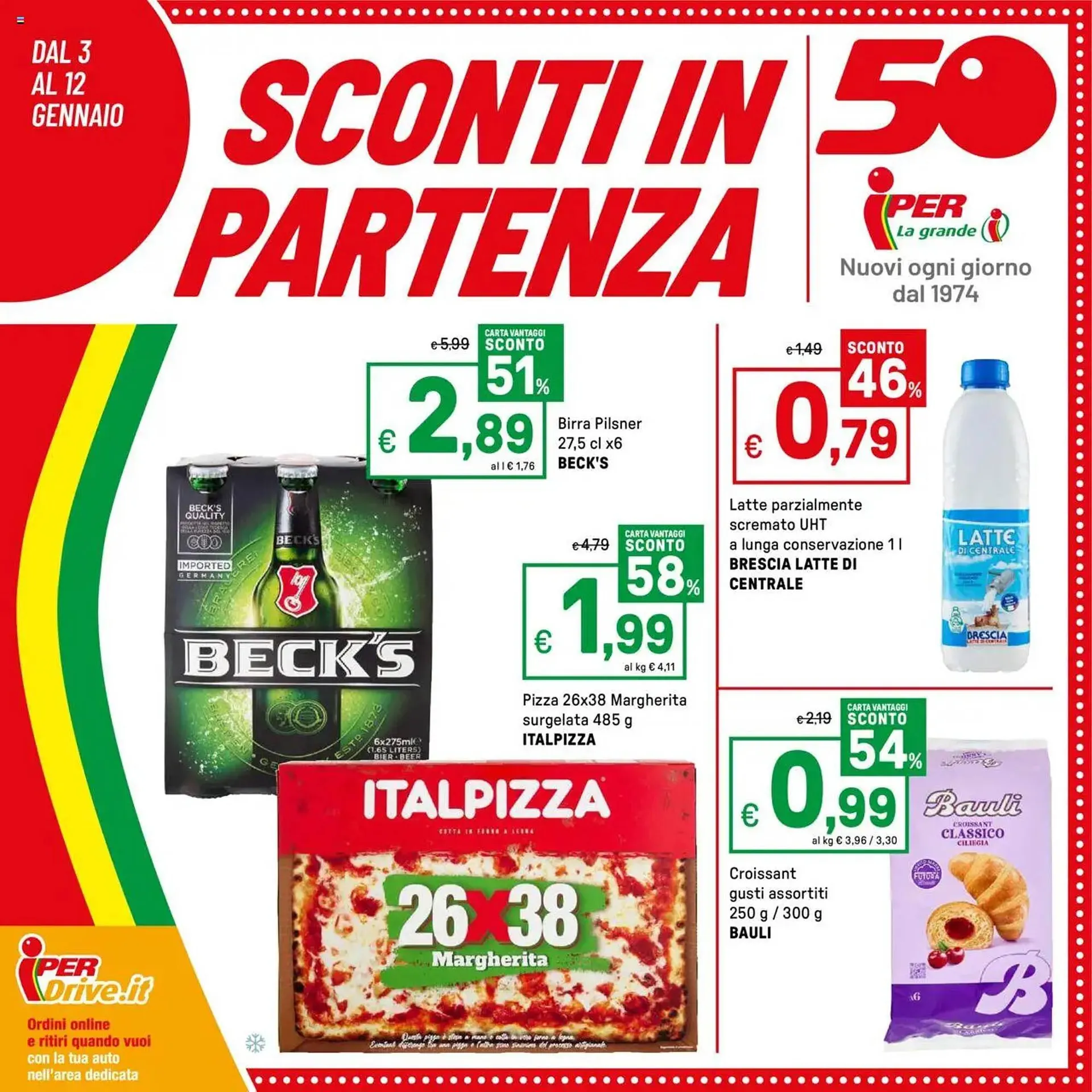 Volantino Iper La Grande da 3 gennaio a 12 gennaio di 2025 - Pagina del volantino 1