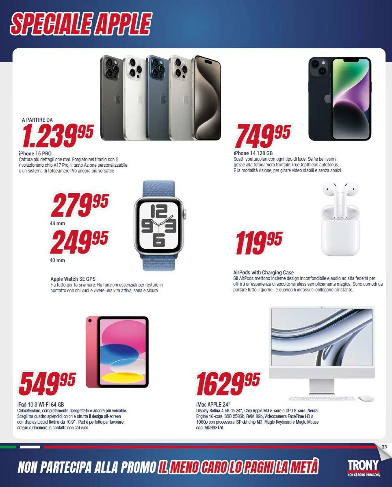 Trony - Palermo Volantino attuale da 30 novembre a 24 dicembre di 2023 - Pagina del volantino 23