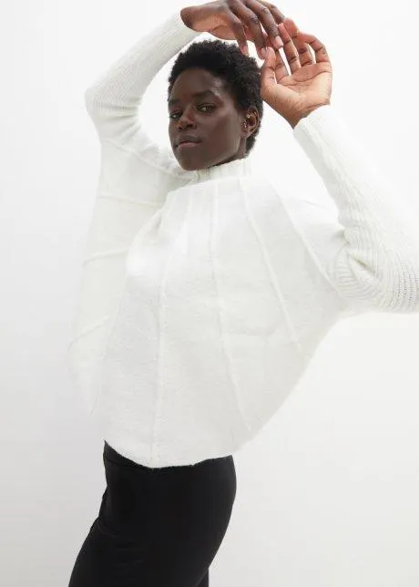 Maglione con collo dritto