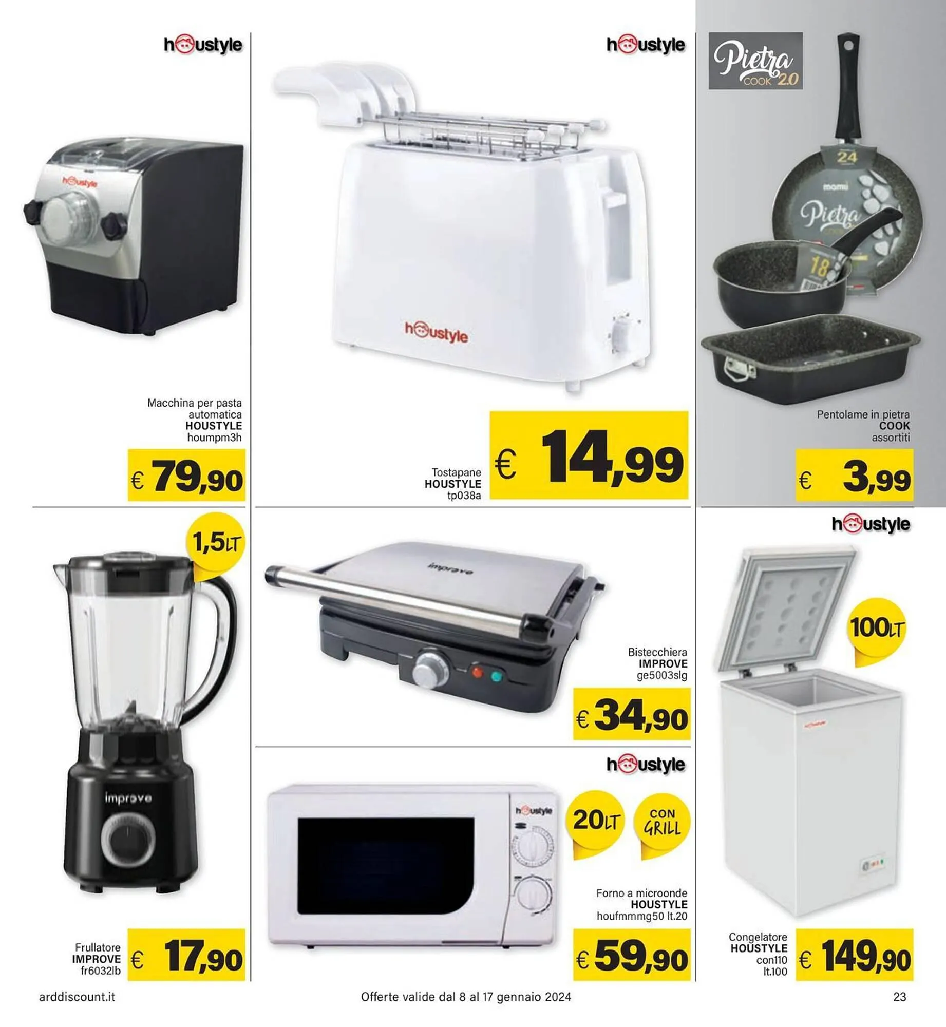 Volantino Ard Discount da 8 gennaio a 17 gennaio di 2024 - Pagina del volantino 23