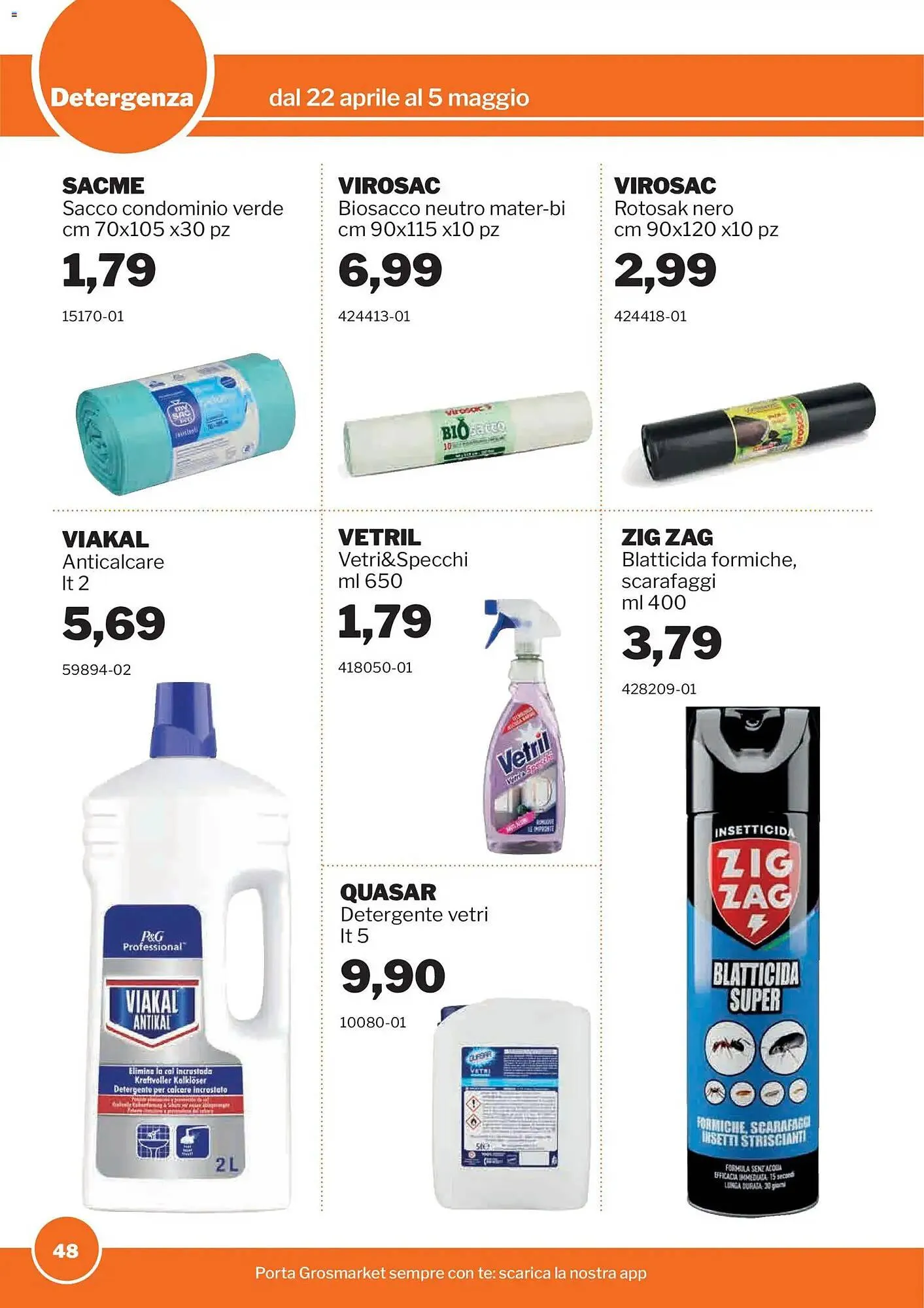 Volantino GrosMarket da 22 aprile a 5 maggio di 2026 - Pagina del volantino 48