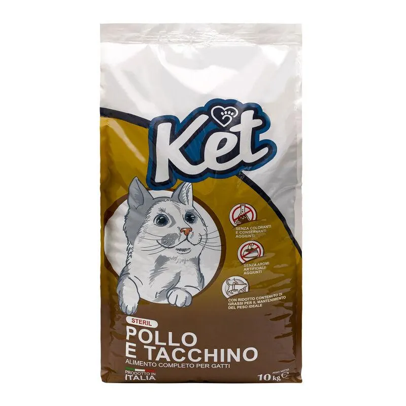 Ket Adult Sterililised Pollo e Tacchino 10 kg