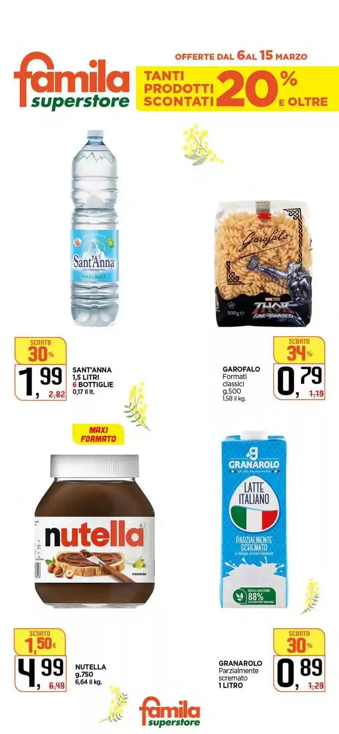 Tanti prodotti scontati 20% e oltre da 6 marzo a 15 marzo di 2025 - Pagina del volantino 1
