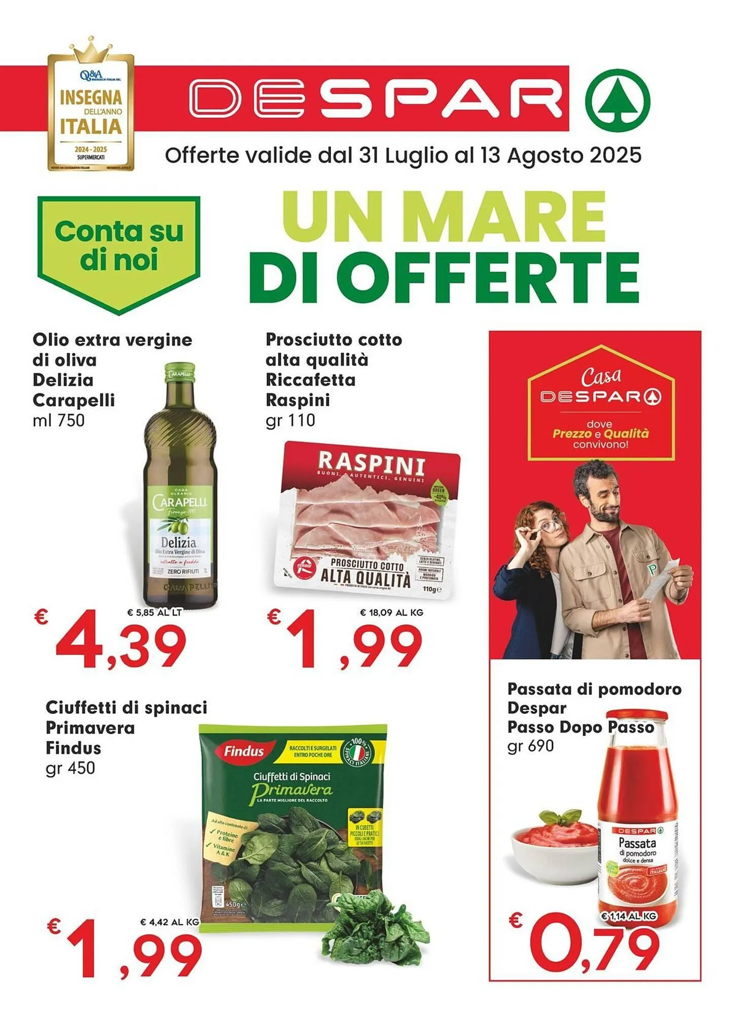 Volantino Despar da 31 luglio a 13 agosto di 2025 - Pagina del volantino 1
