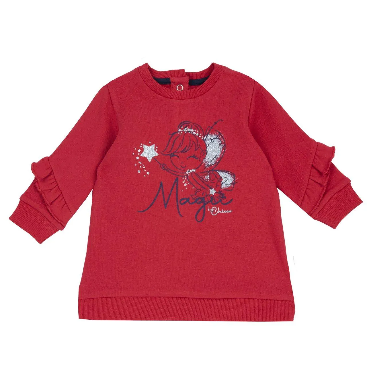 Vestito con volant sulle maniche