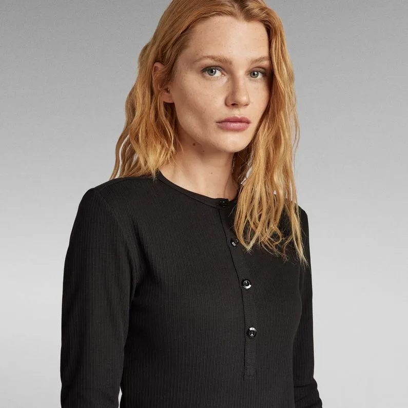 Henley Half Closure Dress