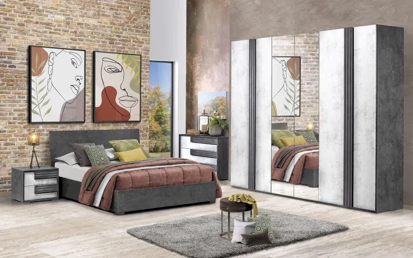 Camera completa con letto contenitore