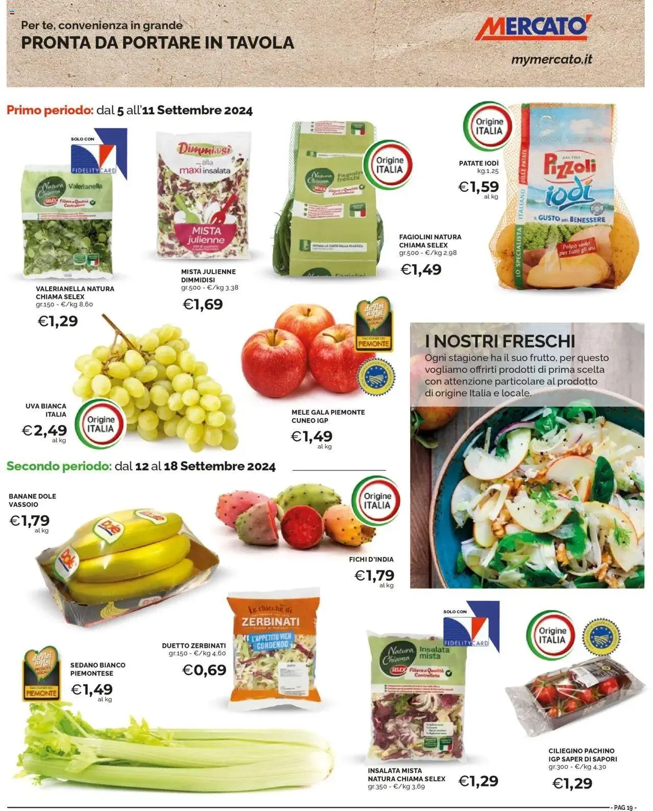 Volantino Mercatò da 5 settembre a 18 settembre di 2024 - Pagina del volantino 19