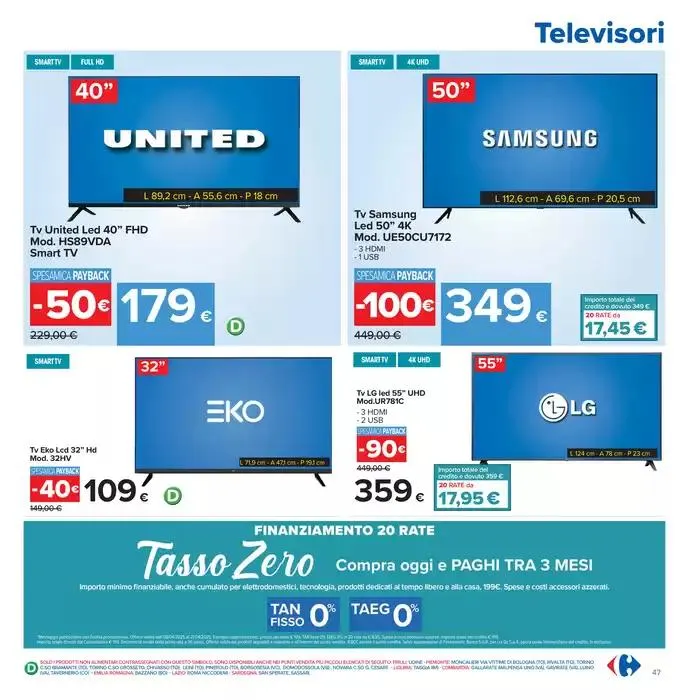 Sconti di pasqua da 8 aprile a 21 aprile di 2025 - Pagina del volantino 47