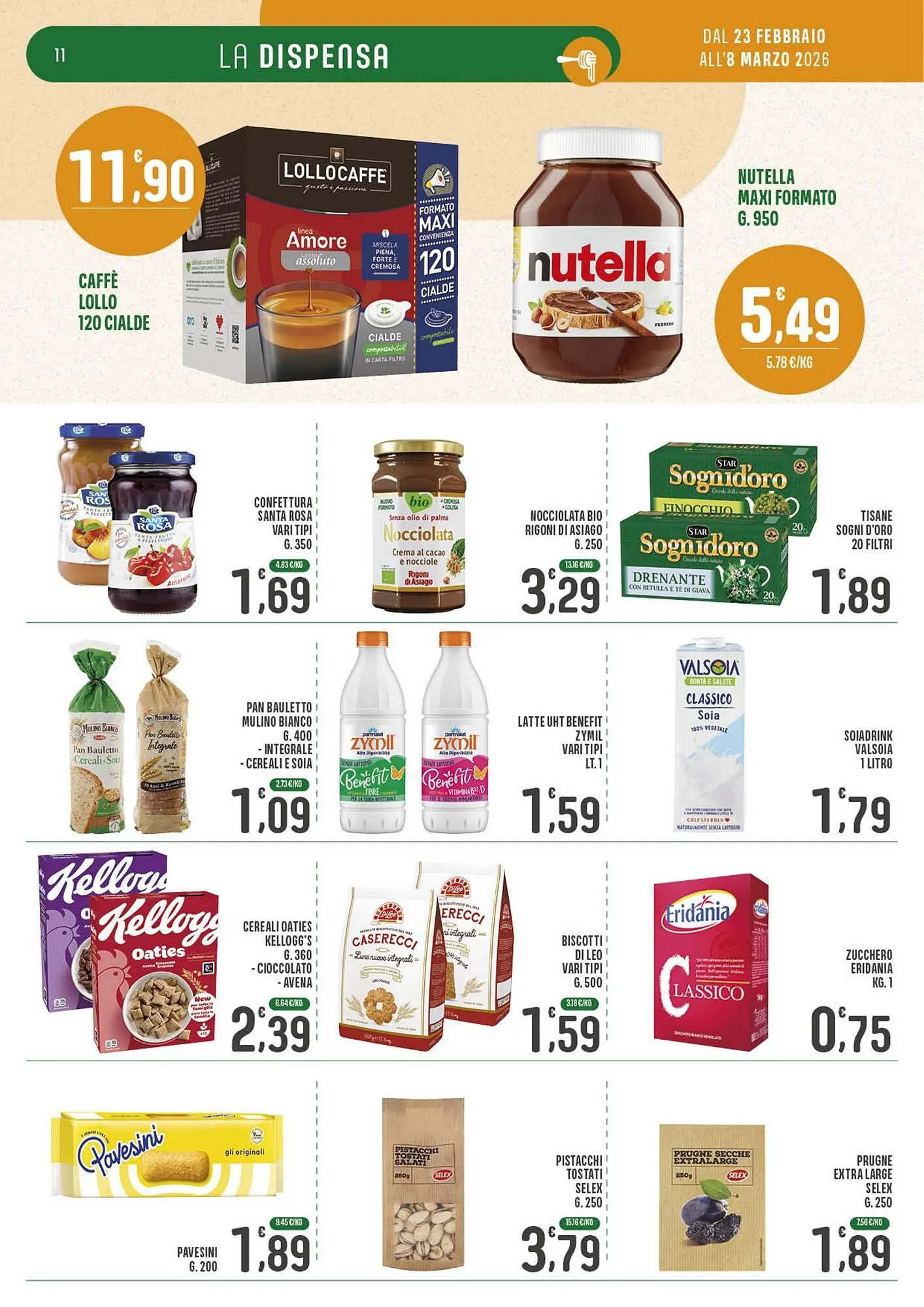 Volantino La Mimosa Supermercati da 23 febbraio a 8 marzo di 2026 - Pagina del volantino 11