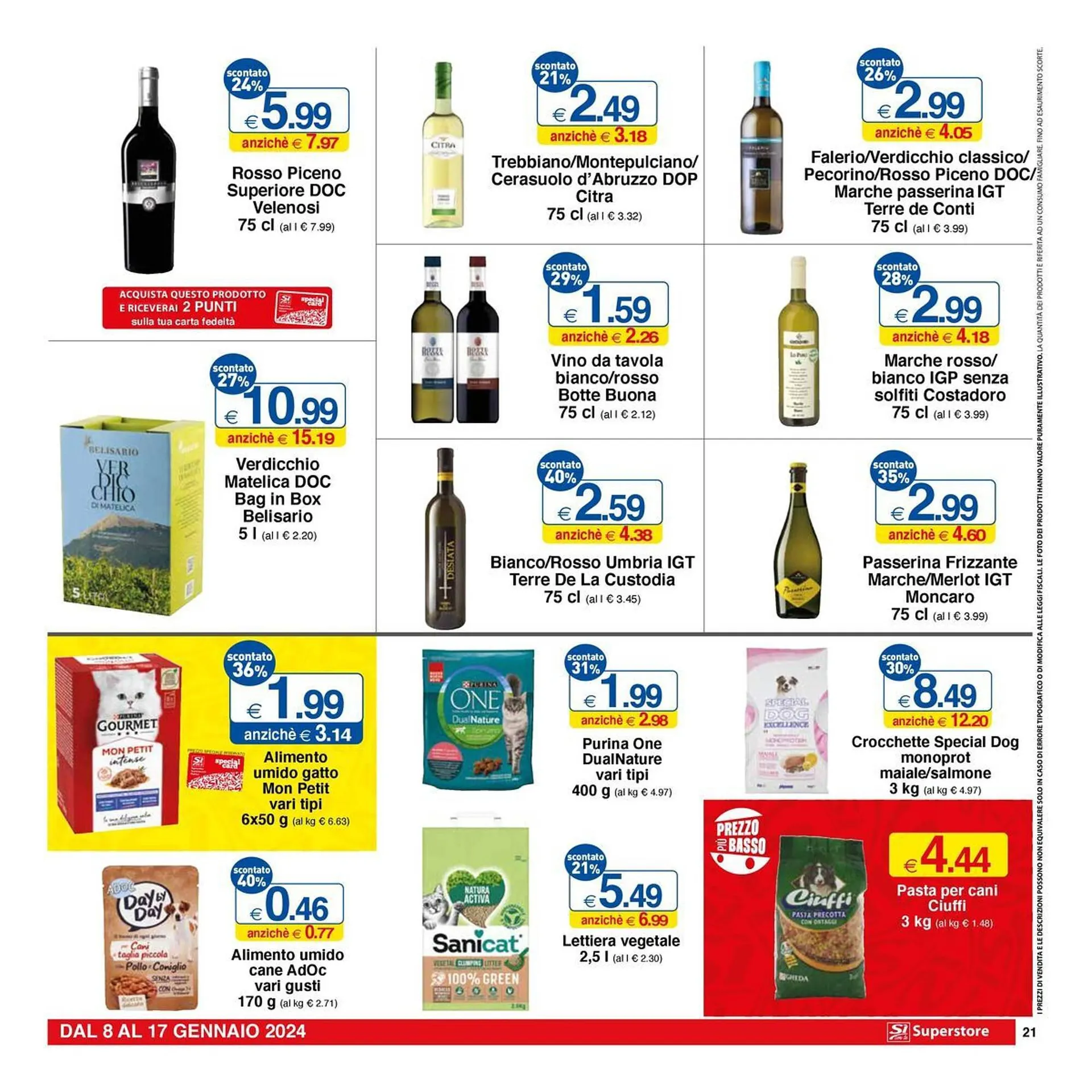 Volantino Sì con te Superstore da 8 gennaio a 17 gennaio di 2024 - Pagina del volantino 21