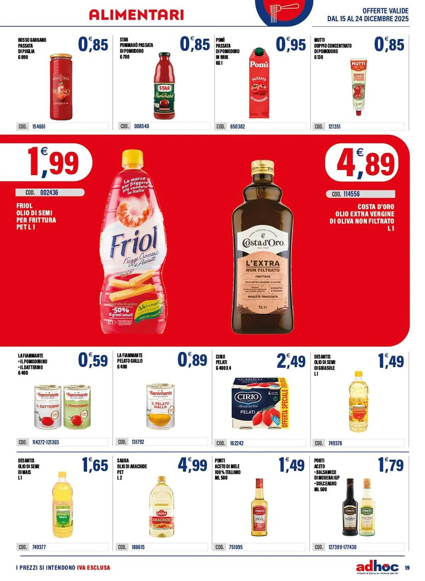 Volantino Adhoc da 15 dicembre a 24 dicembre di 2025 - Pagina del volantino 19