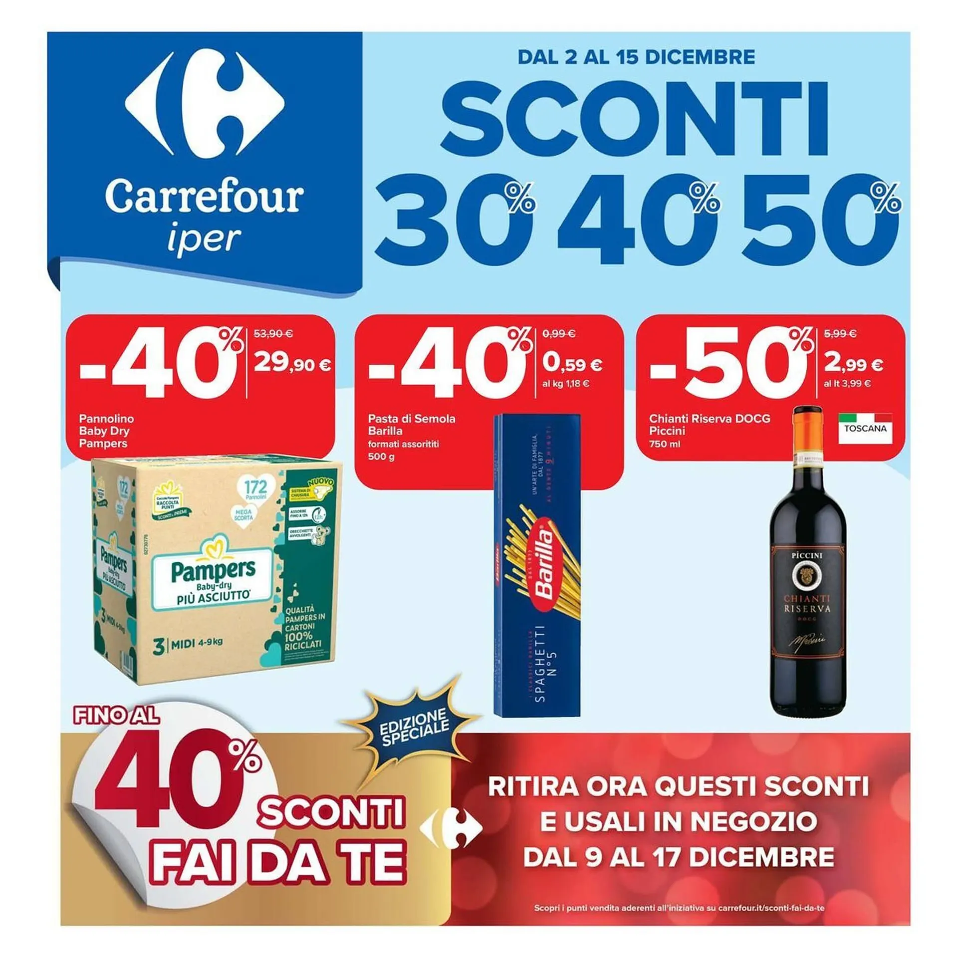 Volantino Carrefour Iper da 2 dicembre a 15 dicembre di 2025 - Pagina del volantino 1