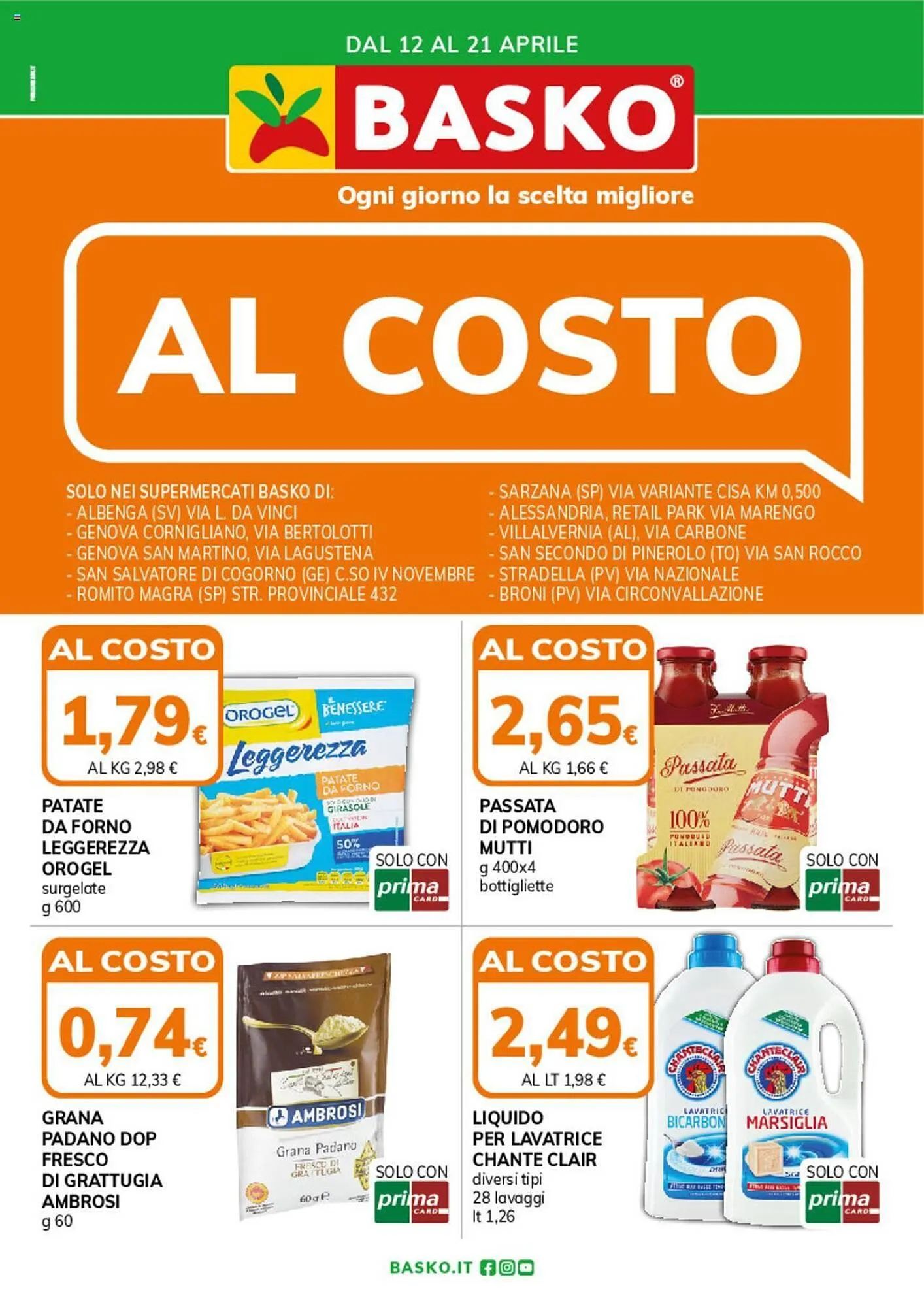 Volantino Basko da 12 aprile a 21 aprile di 2024 - Pagina del volantino 1