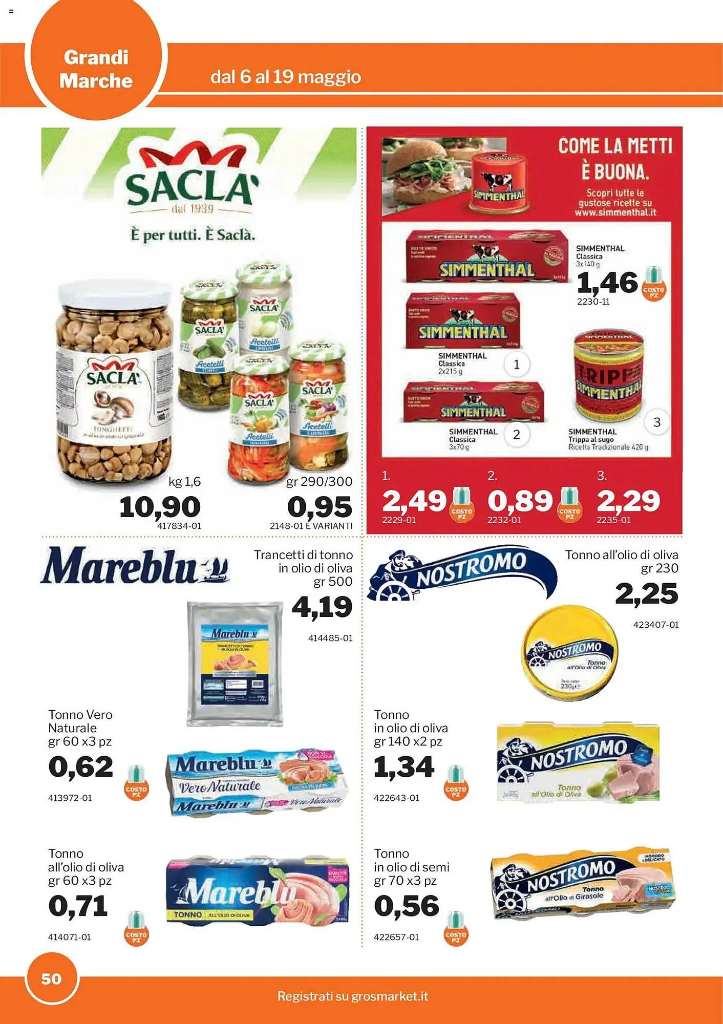 Volantino GrosMarket da 6 maggio a 19 maggio di 2026 - Pagina del volantino 50