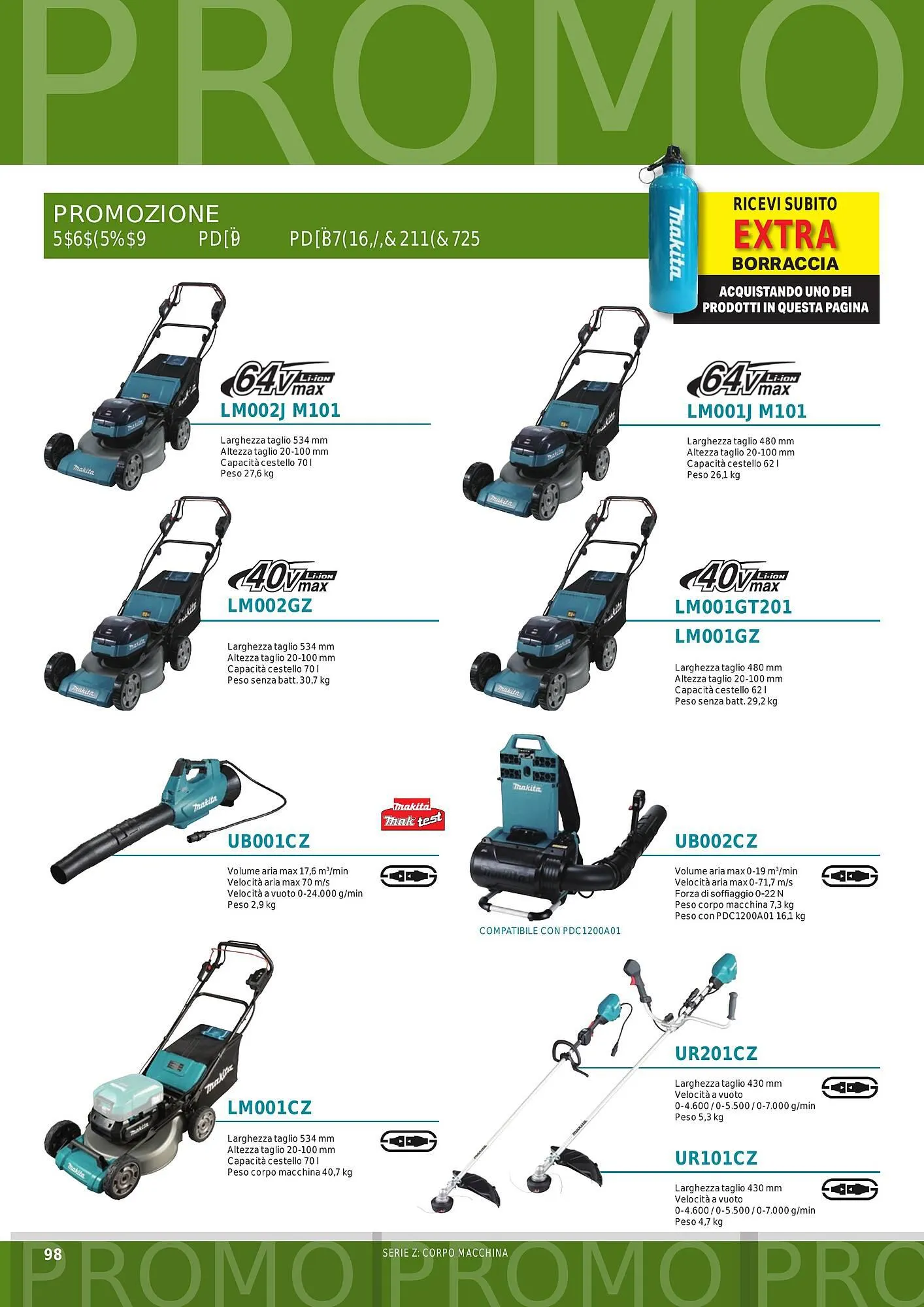 Volantino Makita da 1 ottobre a 31 marzo di 2024 - Pagina del volantino 100