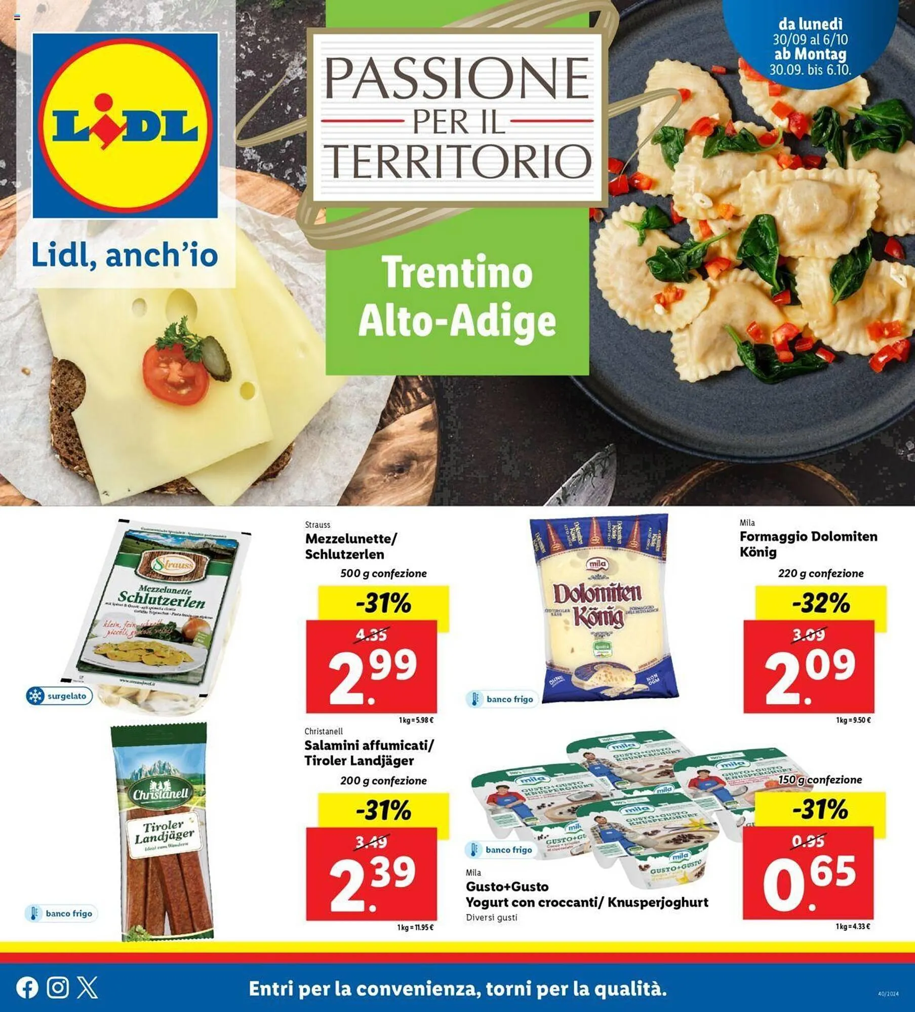 Volantino Lidl da 30 settembre a 6 ottobre di 2024 - Pagina del volantino 1