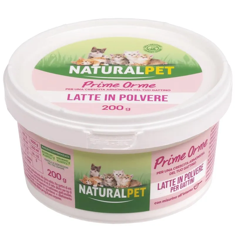 Naturalpet Prime Orme latte in polvere per gattini 200 gr