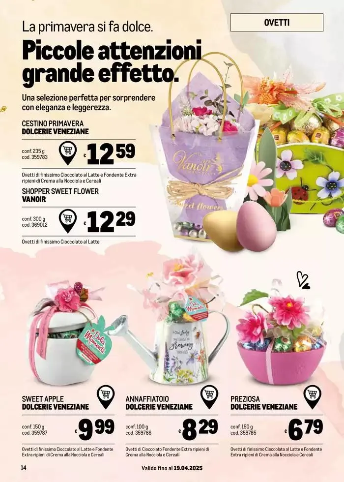 Catalogo Pasqua da 31 marzo a 19 aprile di 2025 - Pagina del volantino 14