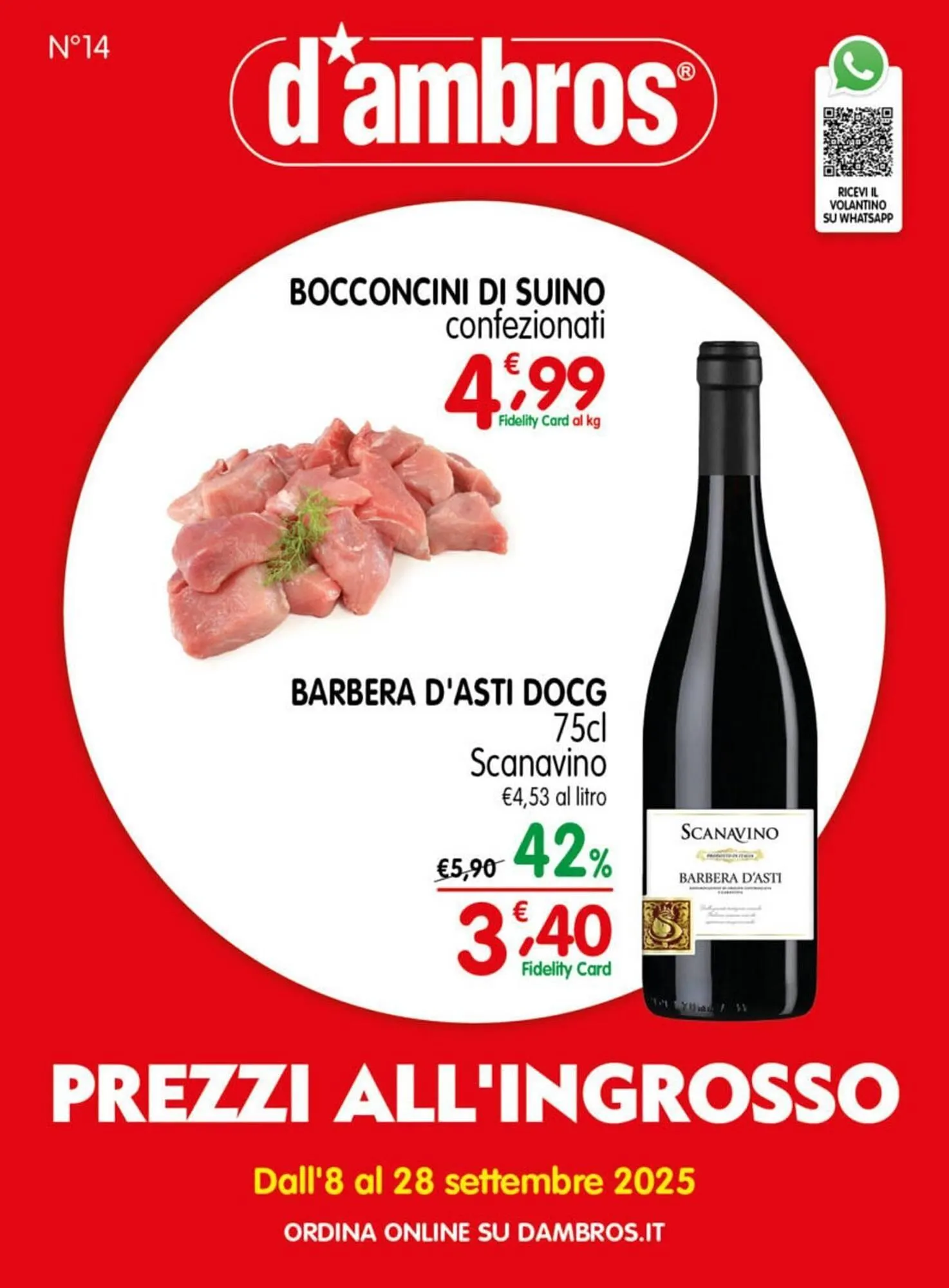 Volantino D'Ambros da 8 settembre a 28 settembre di 2025 - Pagina del volantino 1