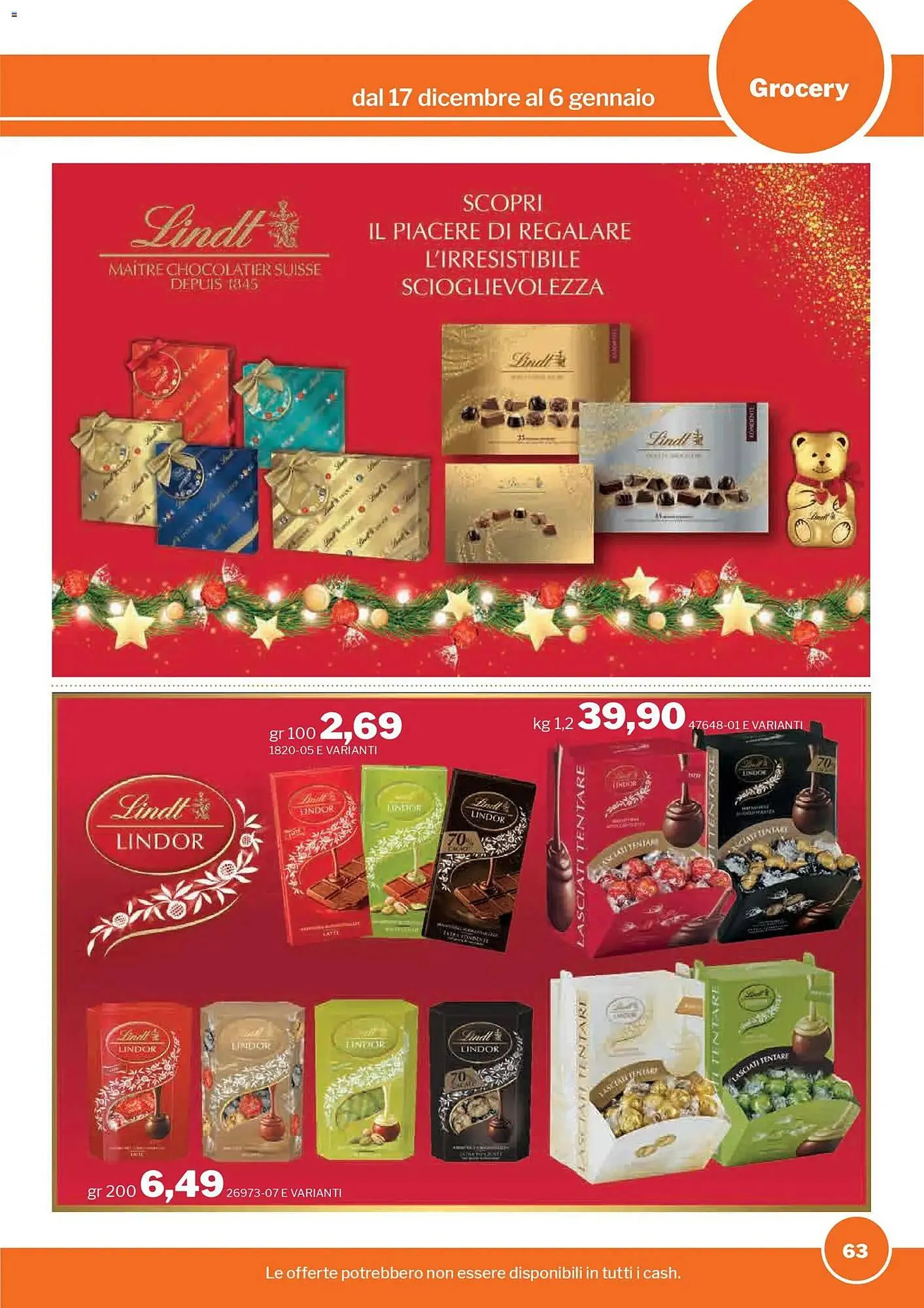 Volantino GrosMarket da 17 dicembre a 6 gennaio di 2026 - Pagina del volantino 63