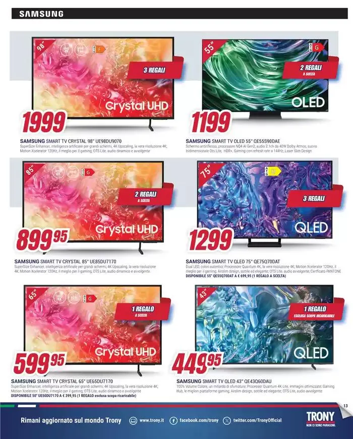 Il regalo lo scegli tu da Trony! da 12 aprile a 7 maggio di 2025 - Pagina del volantino 13