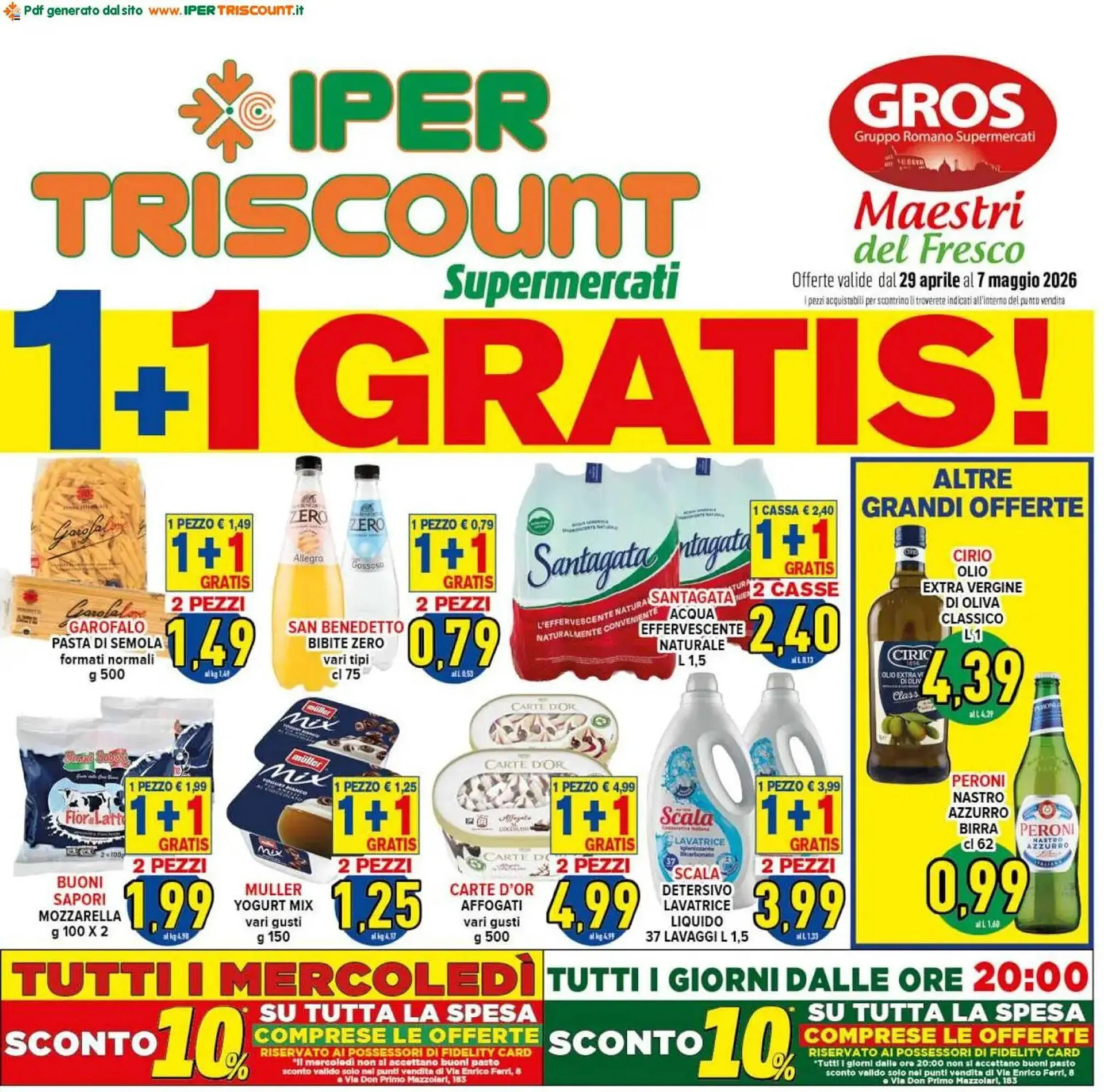 Volantino Iper Triscount da 29 aprile a 7 maggio di 2026 - Pagina del volantino 1