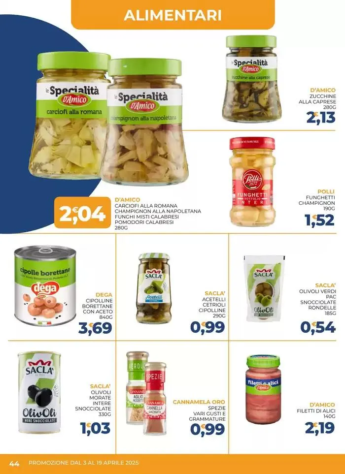 Promozione dal 3 al 19 aprile da 3 aprile a 19 aprile di 2025 - Pagina del volantino 44