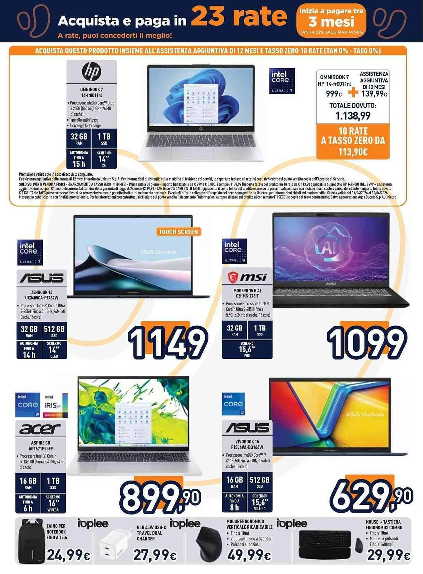 Volantino Unieuro da 17 aprile a 30 aprile di 2026 - Pagina del volantino 13