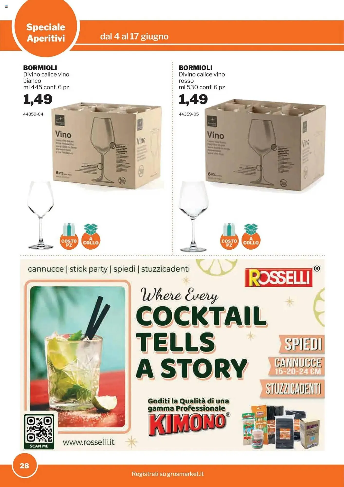 Volantino GrosMarket da 4 giugno a 17 giugno di 2025 - Pagina del volantino 28