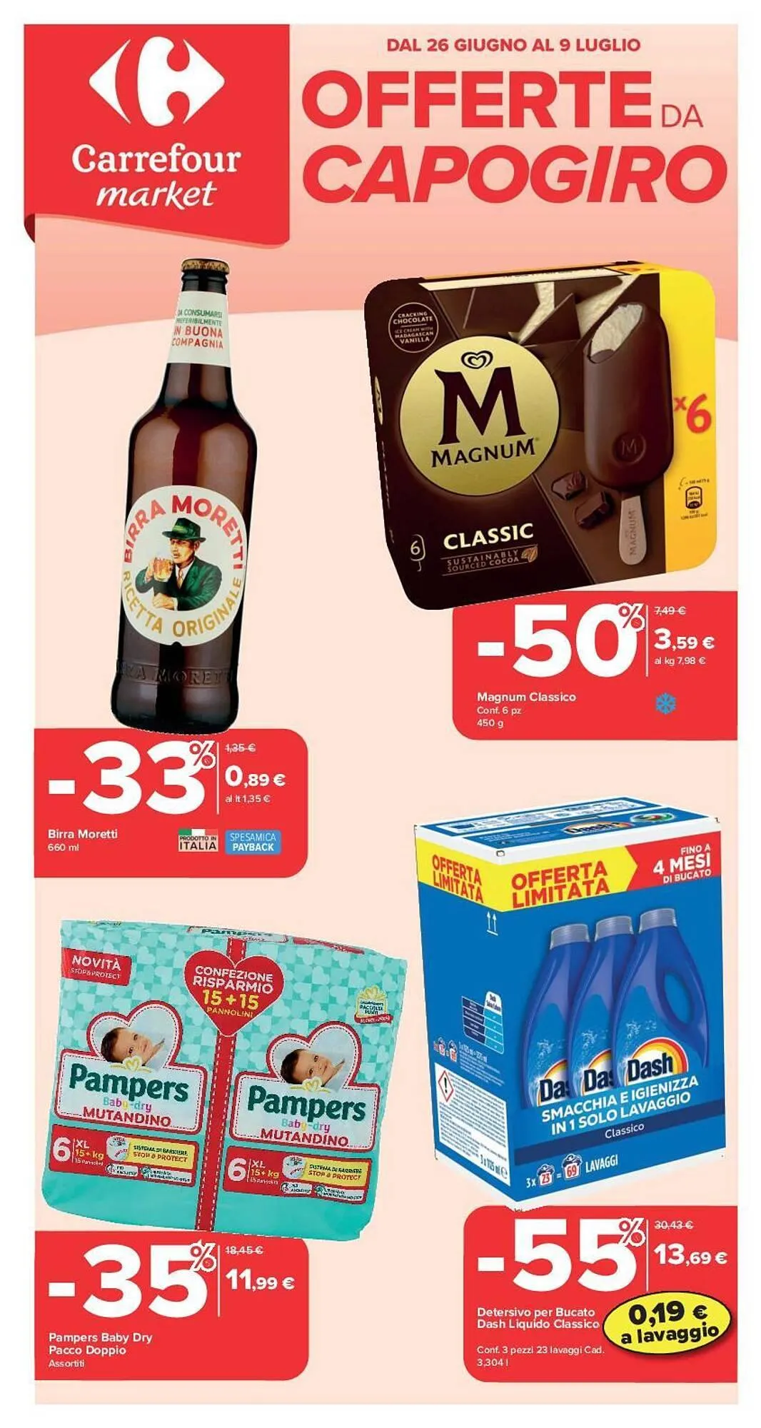 Volantino Carrefour Market da 26 giugno a 9 luglio di 2025 - Pagina del volantino 1