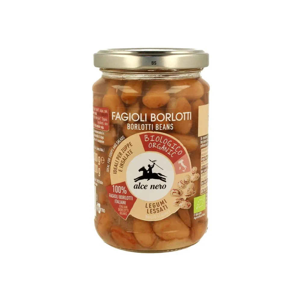 Alce Nero Fagioli borlotti lessati Bio gr. 300