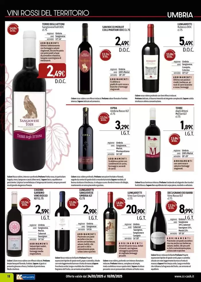 CARTA VINI da 7 aprile a 18 maggio di 2025 - Pagina del volantino 18