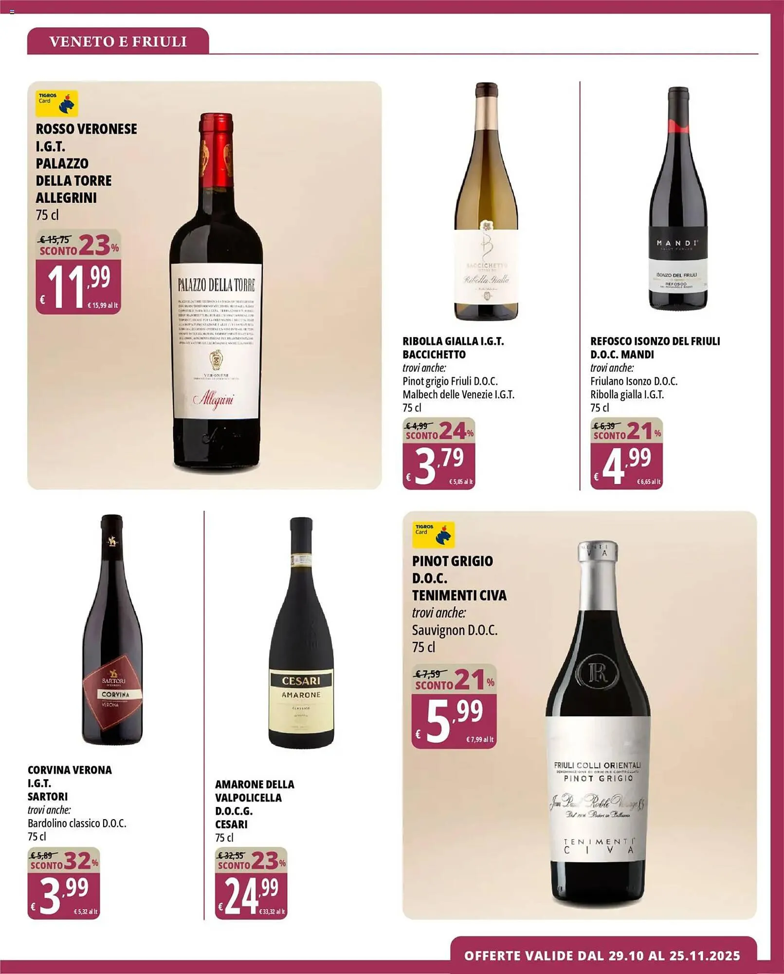 Volantino Tigros da 29 ottobre a 25 novembre di 2025 - Pagina del volantino 5
