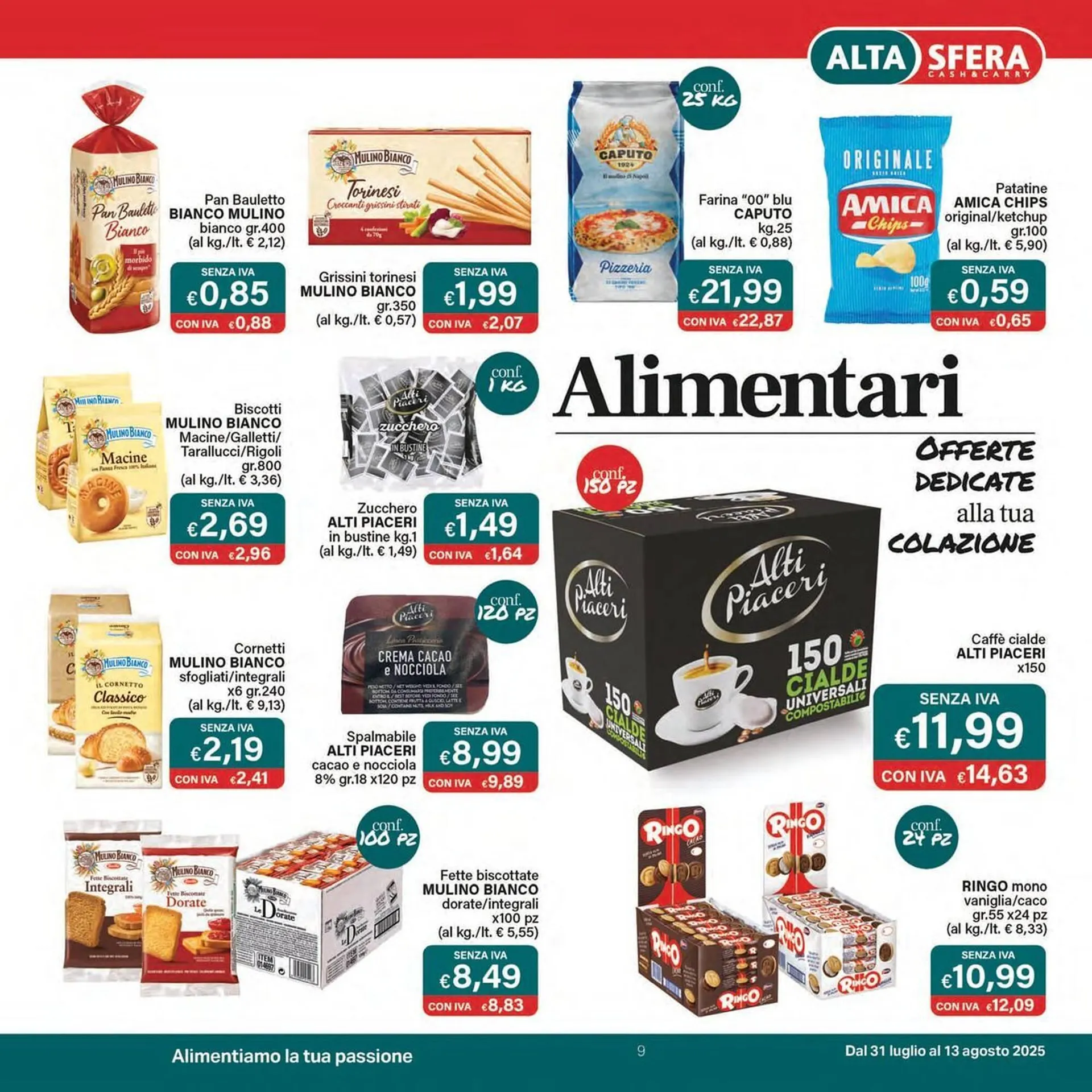 Volantino Altasfera da 31 luglio a 13 agosto di 2025 - Pagina del volantino 9