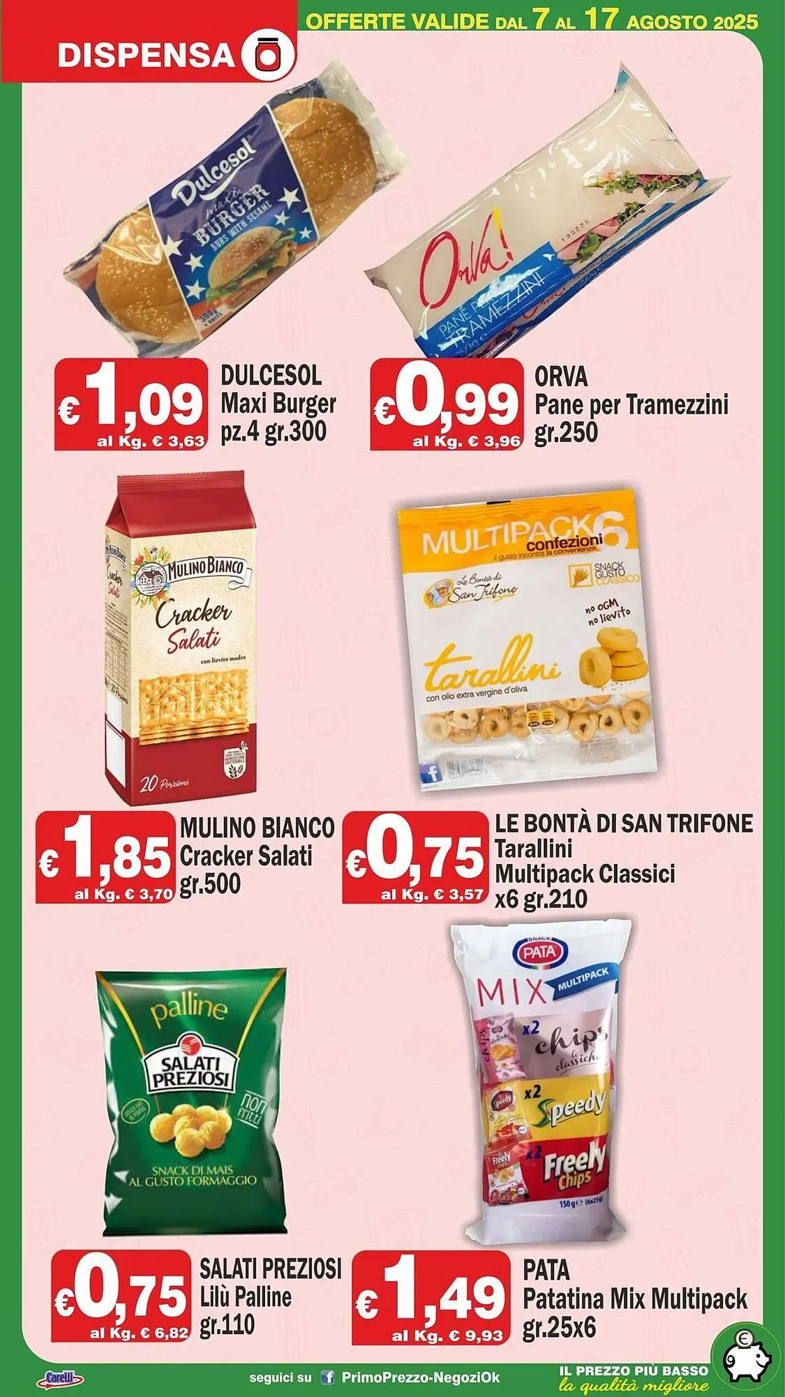 Volantino Primo Prezzo da 7 agosto a 17 agosto di 2025 - Pagina del volantino 11
