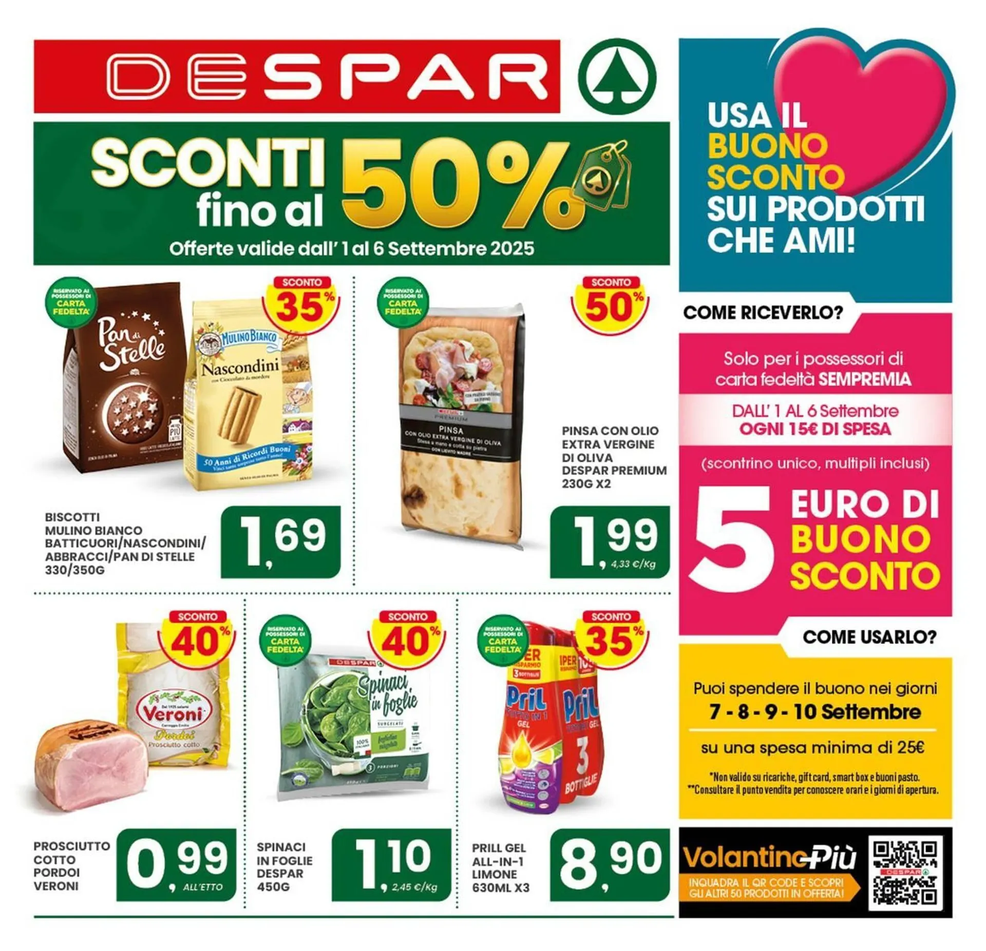 Volantino Despar da 1 settembre a 6 settembre di 2025 - Pagina del volantino 1