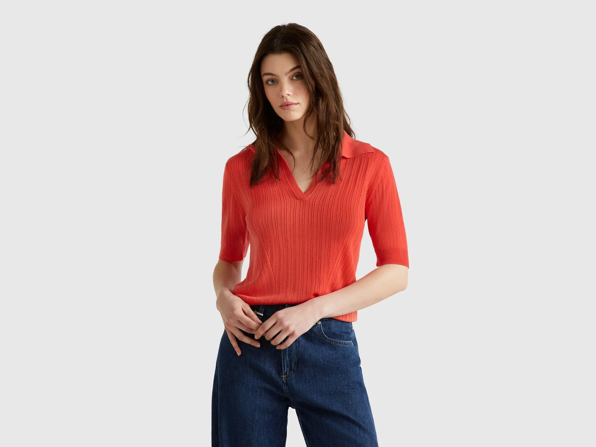 Polo in maglia a manica corta