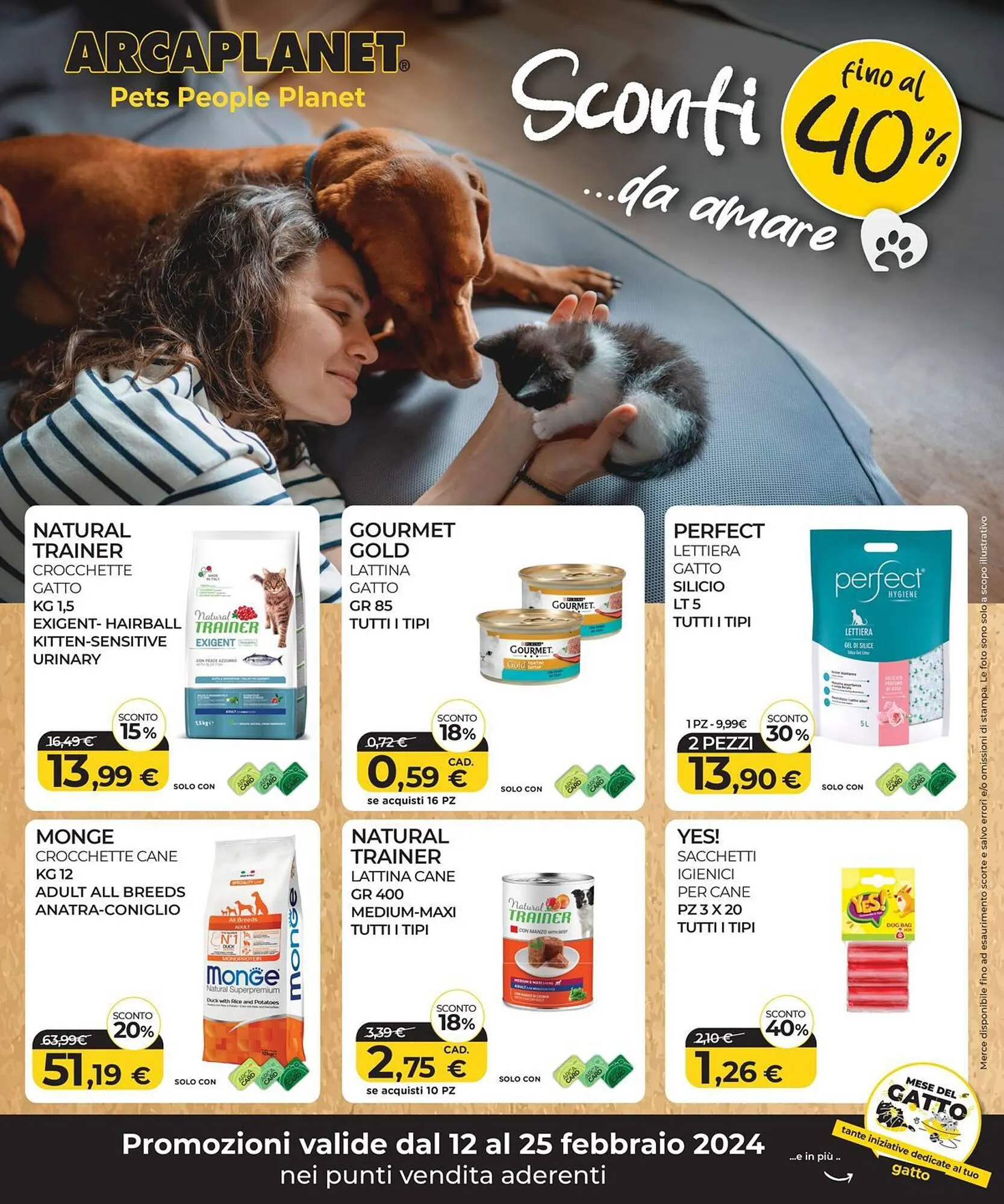 Volantino Arcaplanet da 12 febbraio a 25 febbraio di 2024 - Pagina del volantino 1