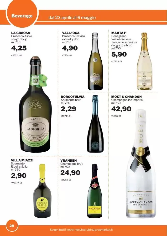 Volantino Food&Beverage da 23 aprile a 6 maggio di 2025 - Pagina del volantino 28