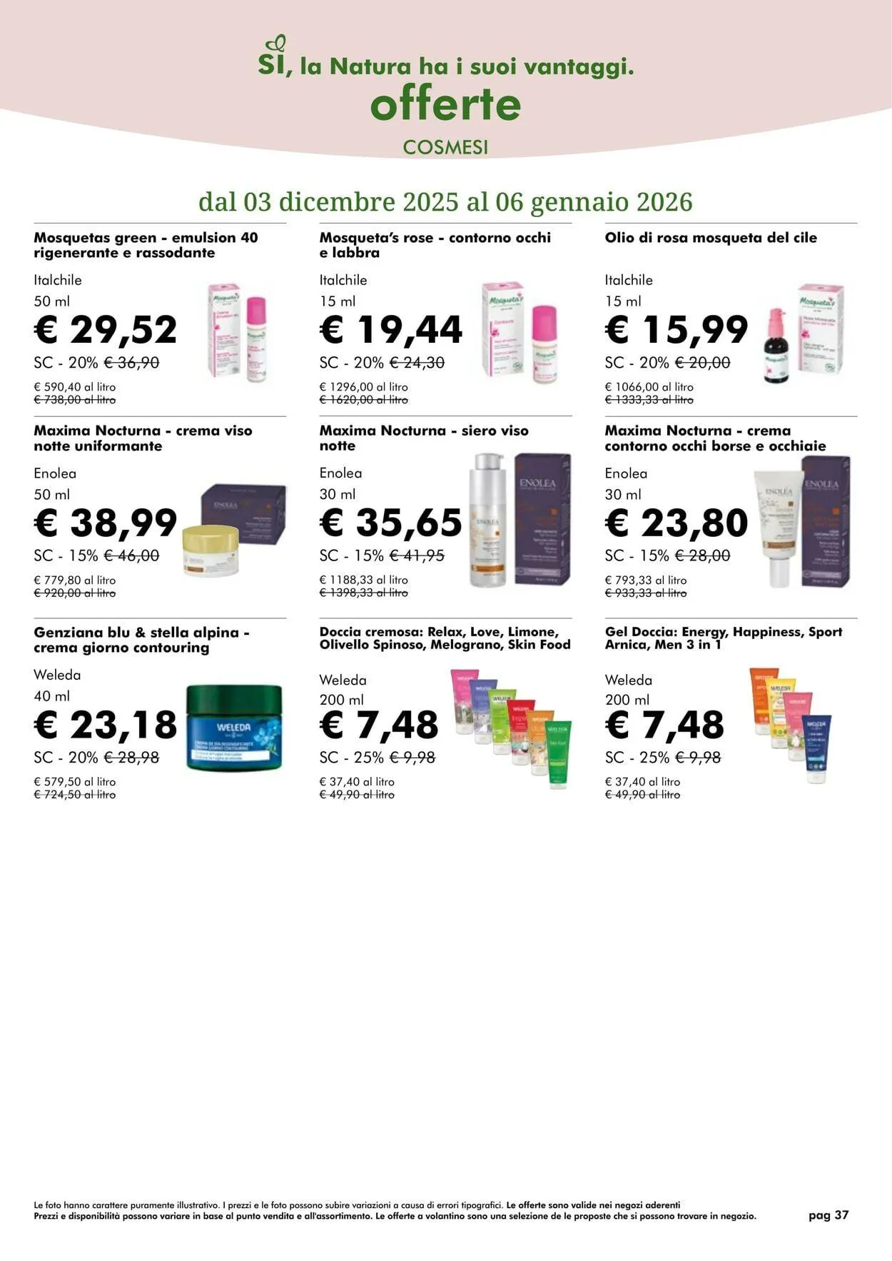 Natura Sì Volantino attuale da 1 dicembre a 1 gennaio di 2026 - Pagina del volantino 37