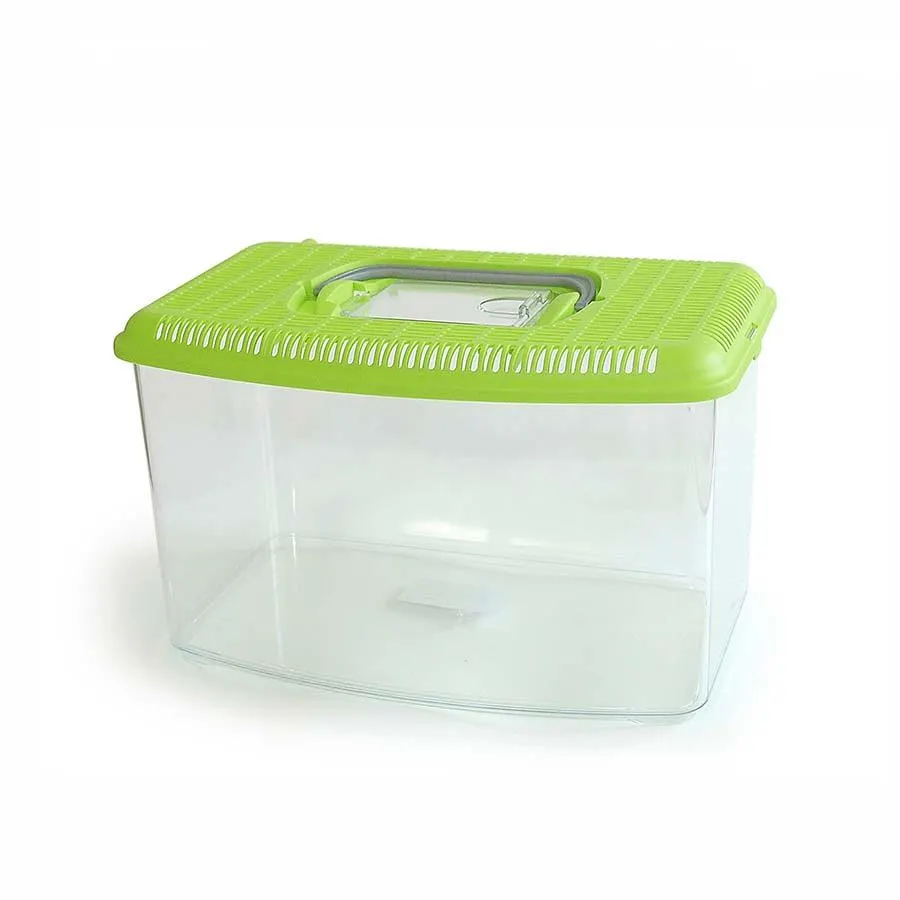 Acquario plastica con coperchio