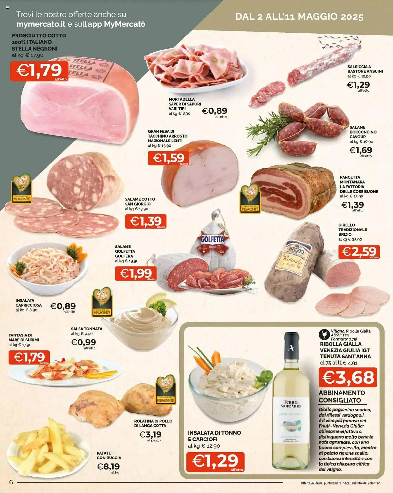 Volantino Mercatò Extra da 2 maggio a 11 maggio di 2025 - Pagina del volantino 6