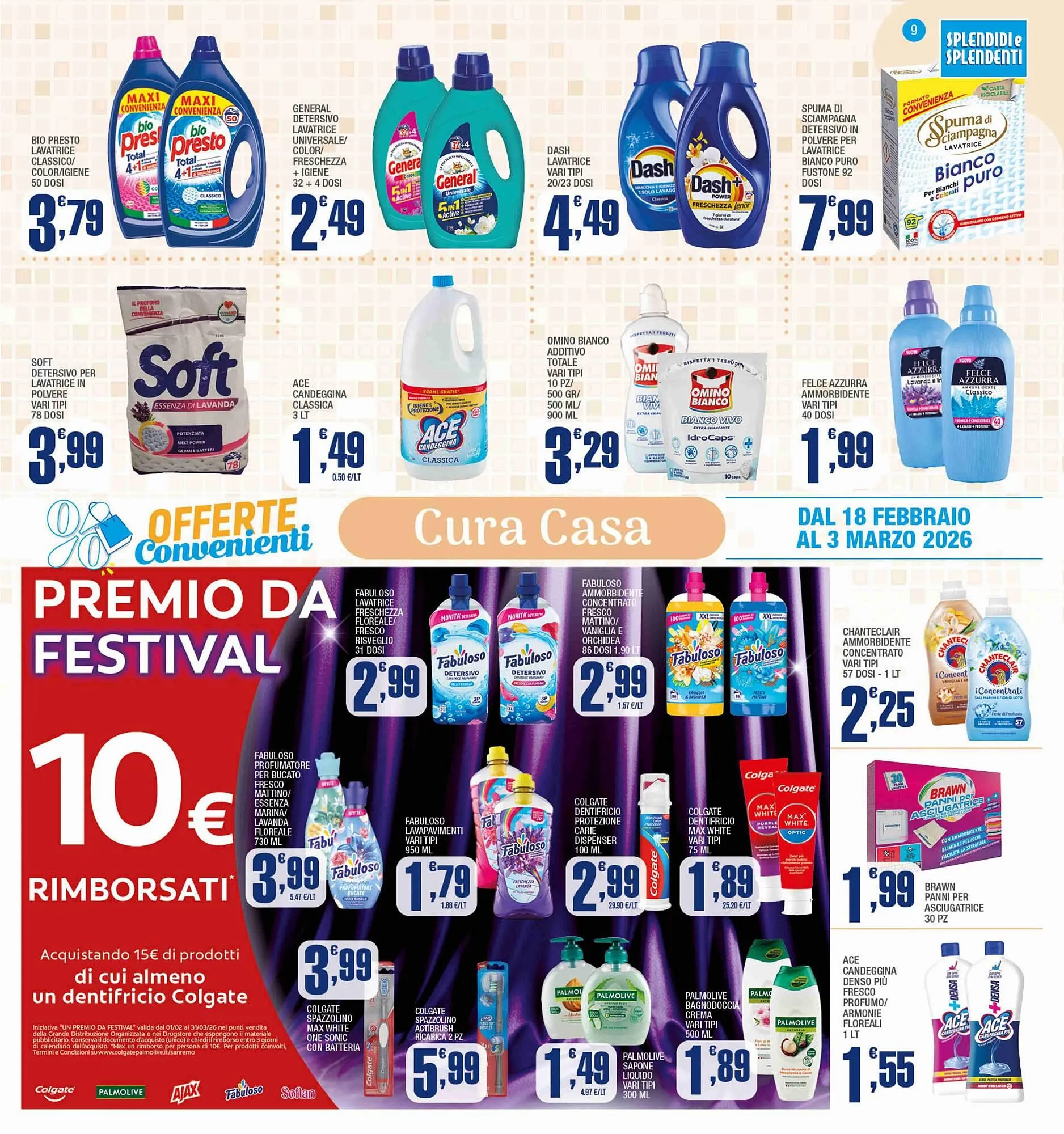 Volantino Splendidi e Splendenti da 18 febbraio a 3 marzo di 2026 - Pagina del volantino 9