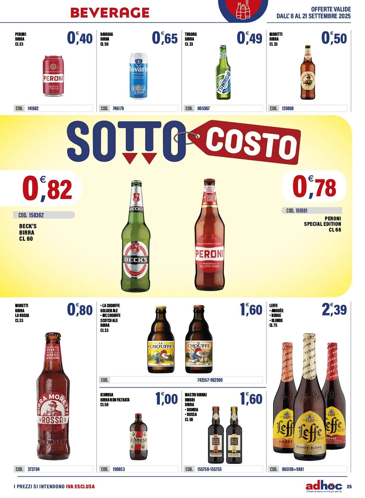 Volantino Adhoc da 8 settembre a 21 settembre di 2025 - Pagina del volantino 25