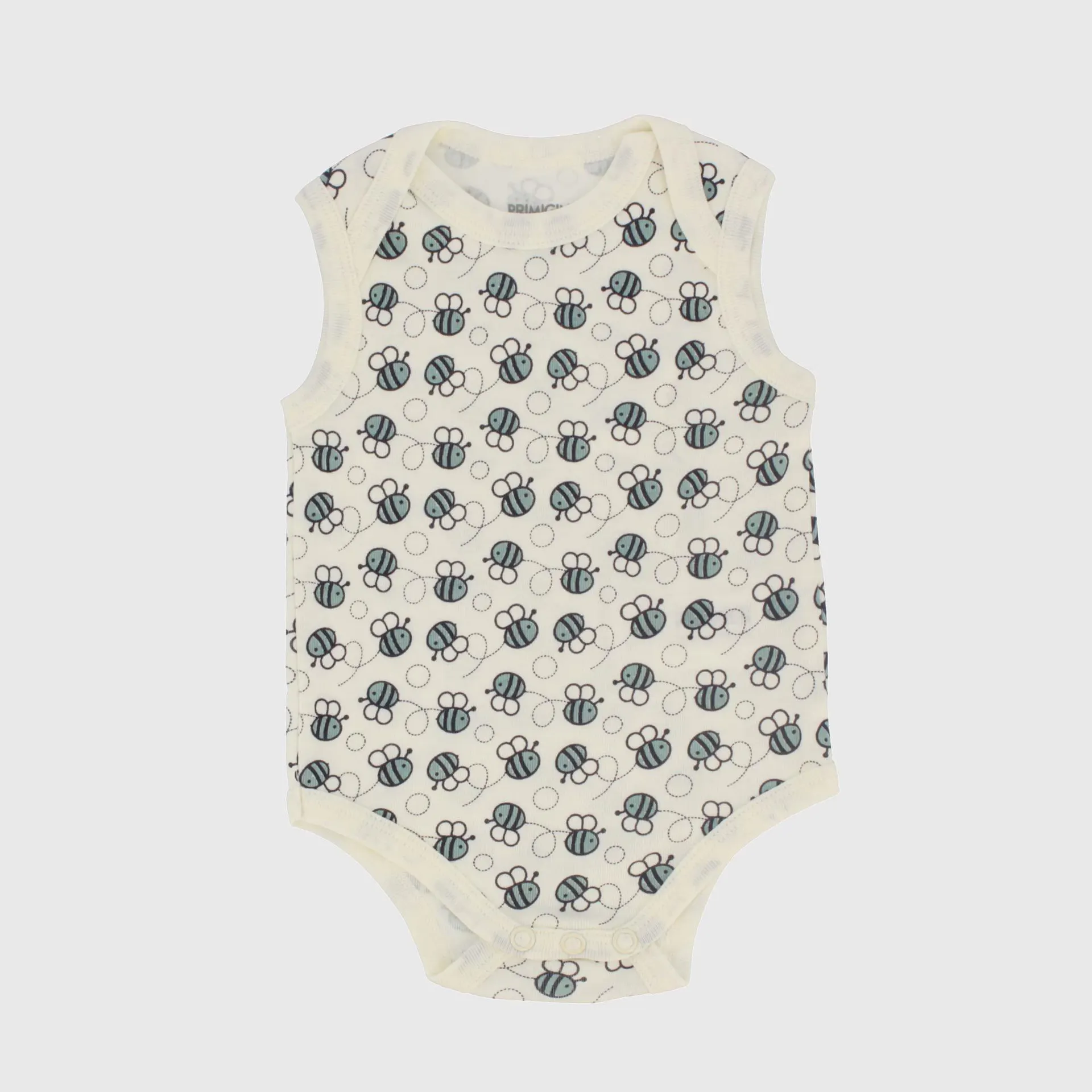 Body in costina da Neonato, BIANCO