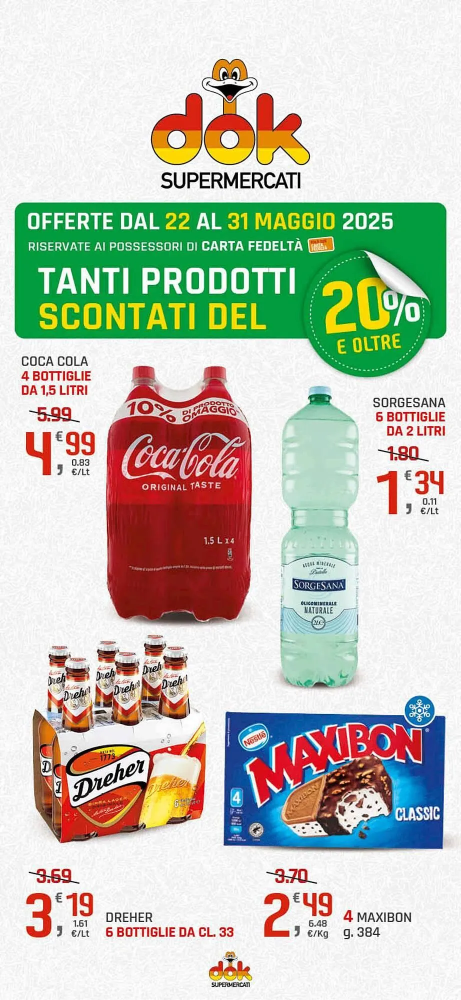 Volantino Supermercati Dok da 22 maggio a 31 maggio di 2025 - Pagina del volantino 1